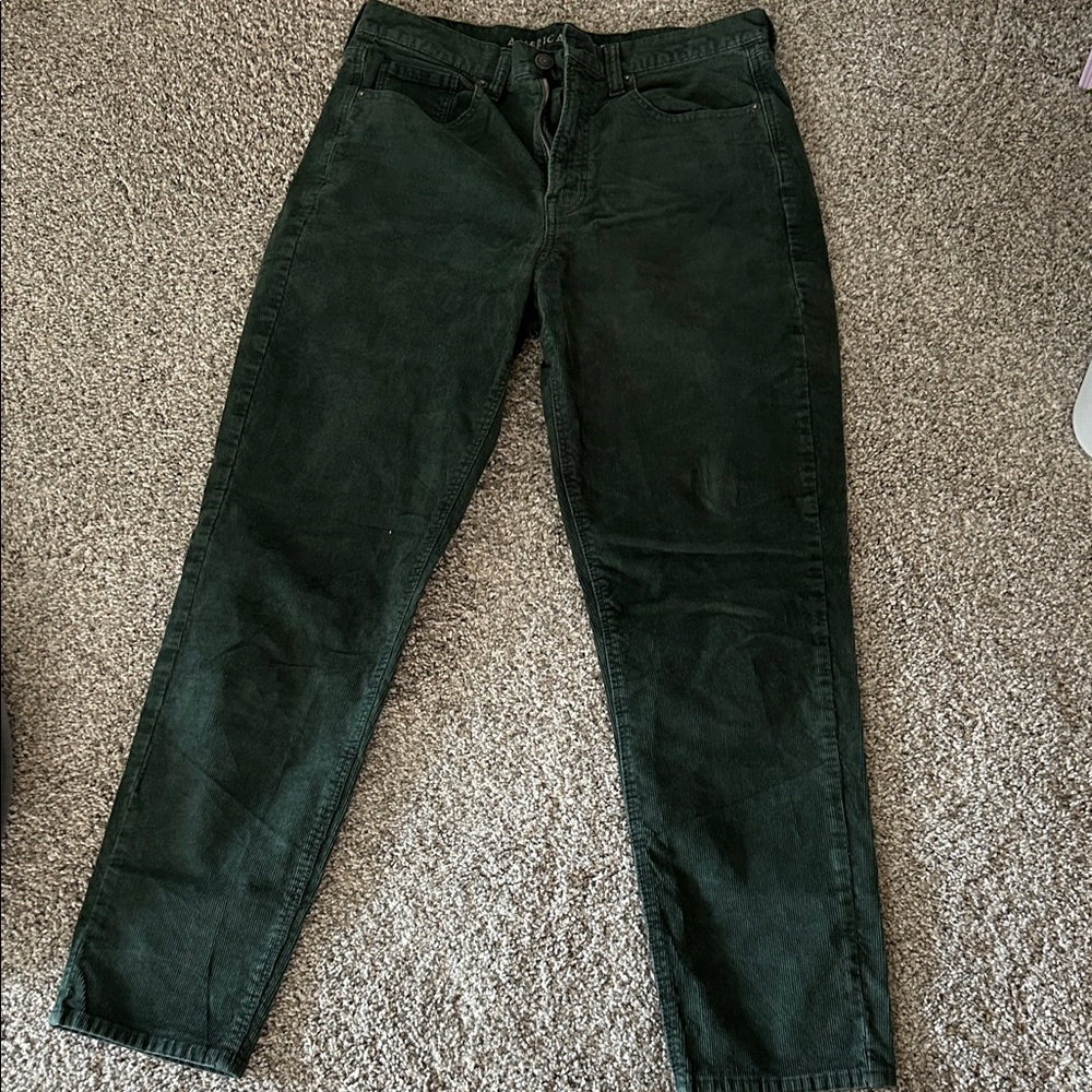American Eagle Outfitters Dark Green Corduroy Pants